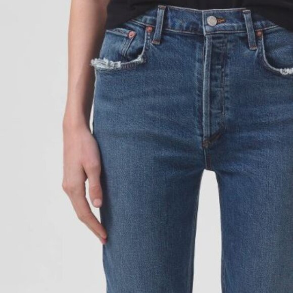 Agolde Riley Long Straight Leg, Turkey, Style# A9090B-1255, 32x28, NWT $229 MSRP - Picture 2 of 13